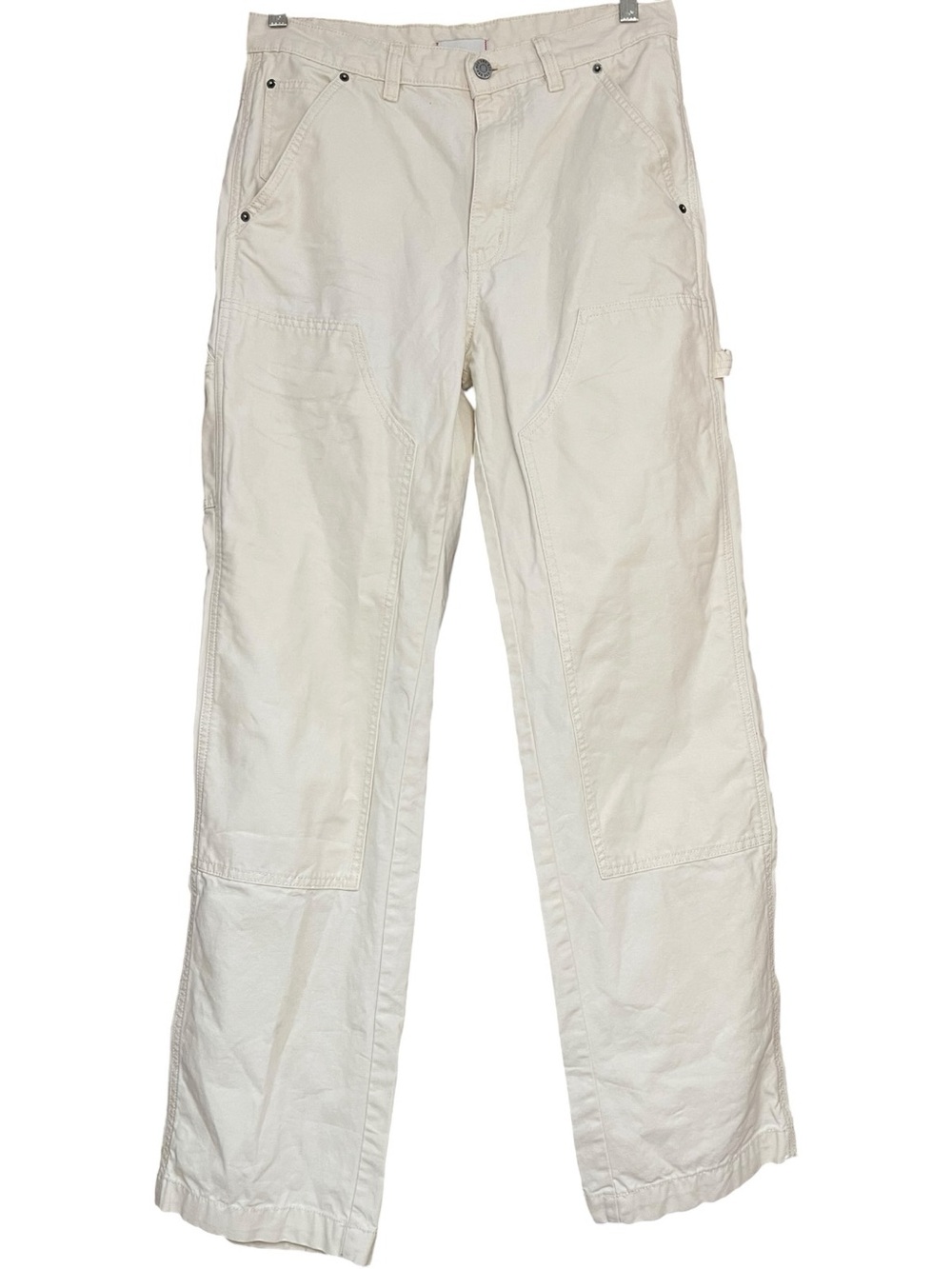 UO BDG Canvas Carpenter Pants Ivory